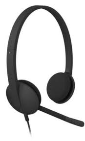 سماعة رأس ستيريو USB من لوجيتك H340 فوق الأذن - أسود (981-000475)