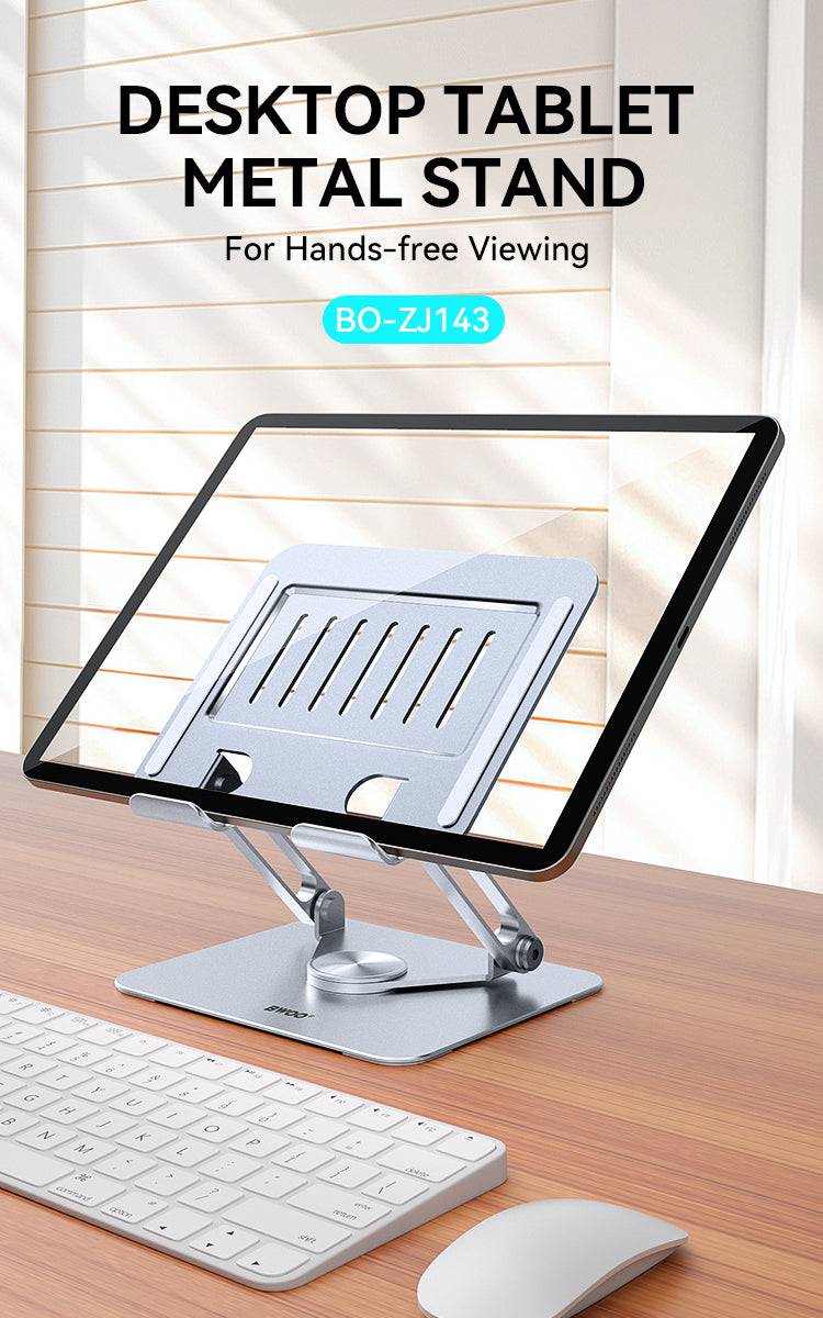 حامل تابلت قابل للتعديل من BWOO مع قاعدة دوارة 360 درجة ZJ143