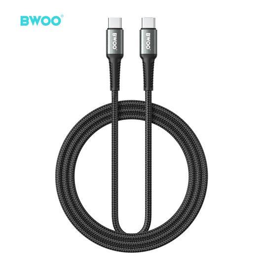 BWOO USB-C to USB-C Fast Charging Cable PD 60W Nylon 3M X288CC