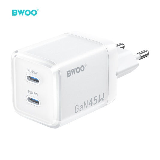 45W USB-C Dual ports GaN Charger BO-CDA223