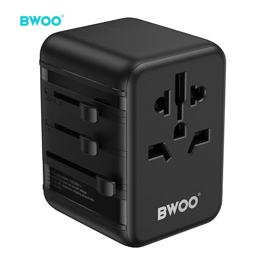 BWOO International Multi Plug Travel Adapter GaN PD 20W 3 in 1 BO-UC08