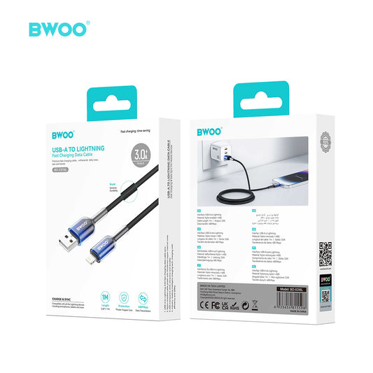 BWOO  USB-A to USB-C Charging Cable 3A 1M BO-X316L