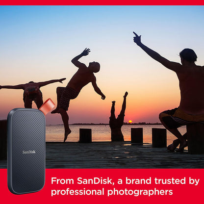 SanDisk 1TB Portable External SSD USB 3.2 Gen 2, USB-C Solid State Drive