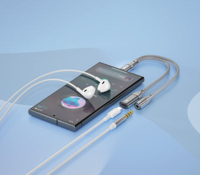 BWOO TYPE-C TO AUX 3.5MM + TYPE-C AUDIO + CHARGING CABLE  EBZ67