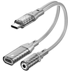 BWOO TYPE-C TO AUX 3.5MM + TYPE-C AUDIO + CHARGING CABLE  EBZ67