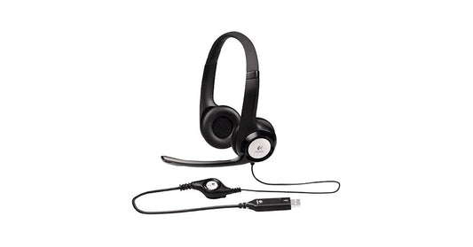Logitech H390 USB Computer Headset with Enhanced Digital Sound and Built-in Controls - Black, Wired, Over-Ear