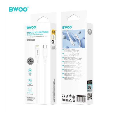 كابل الشحن السريع BWOO بقوة 60 واط من USB-C إلى USB-C X329CL