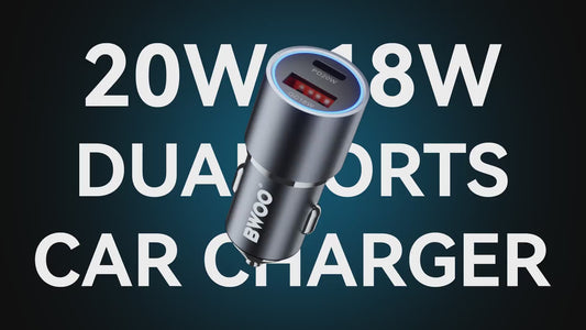PD+QC3.0 38W Dual Output Car Phone Charger BO-CC68